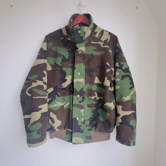 Vintage Cabela’s Camo Gore-Tex Bomber Jacket USA Unisex Med Huning Funnel Neck - Picture 2 of 10